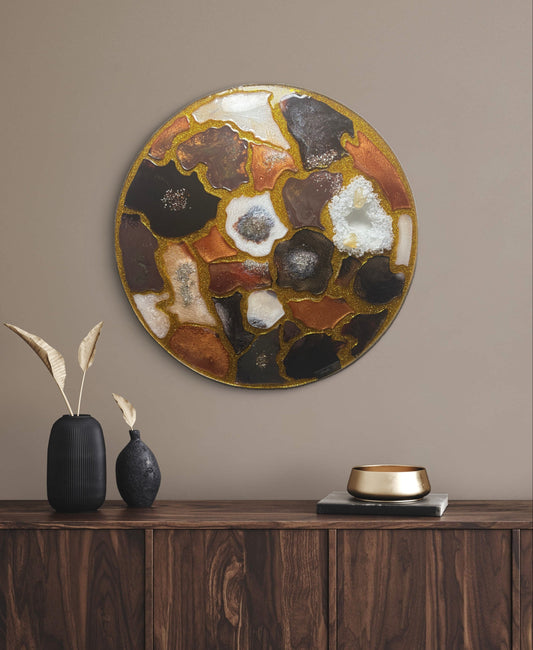 tableau géode cristaux